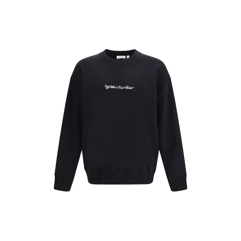 Off-White Black Cotton Men's Sweatshirt