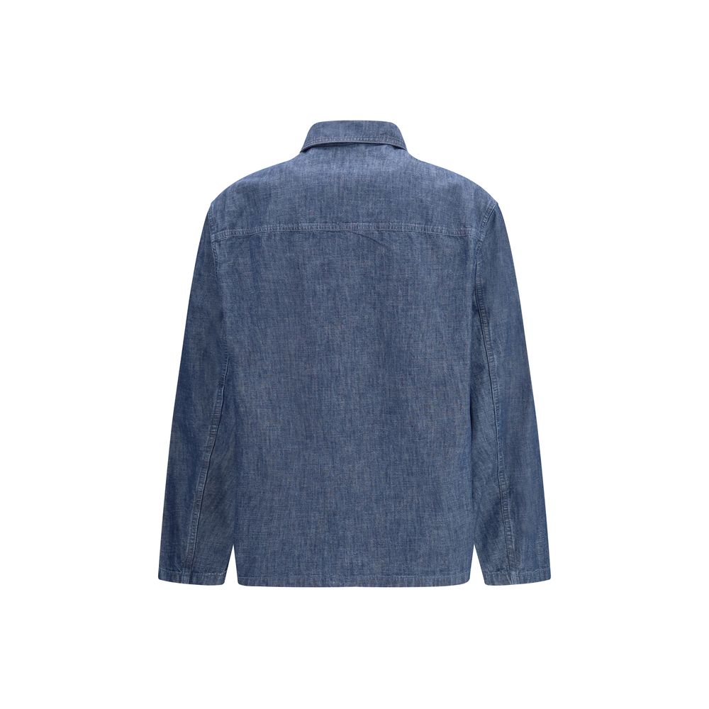 Jil Sander Blue Cotton Denim Men's Jacket