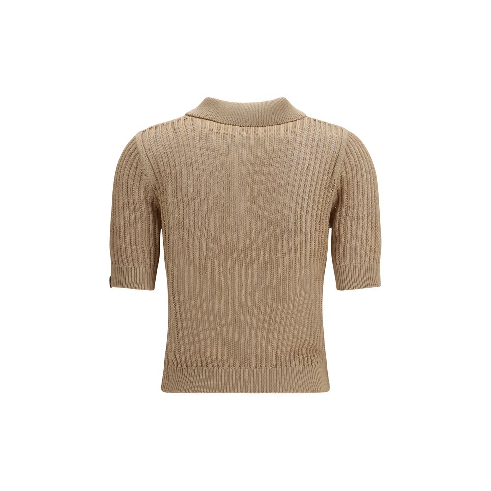 Jacob Cohen Beige Cotton Polo Women's Shirt