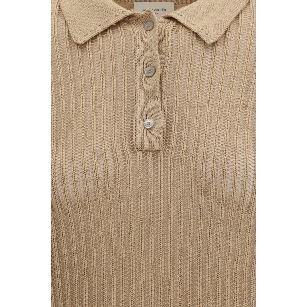 Jacob Cohen Beige Cotton Polo Women's Shirt