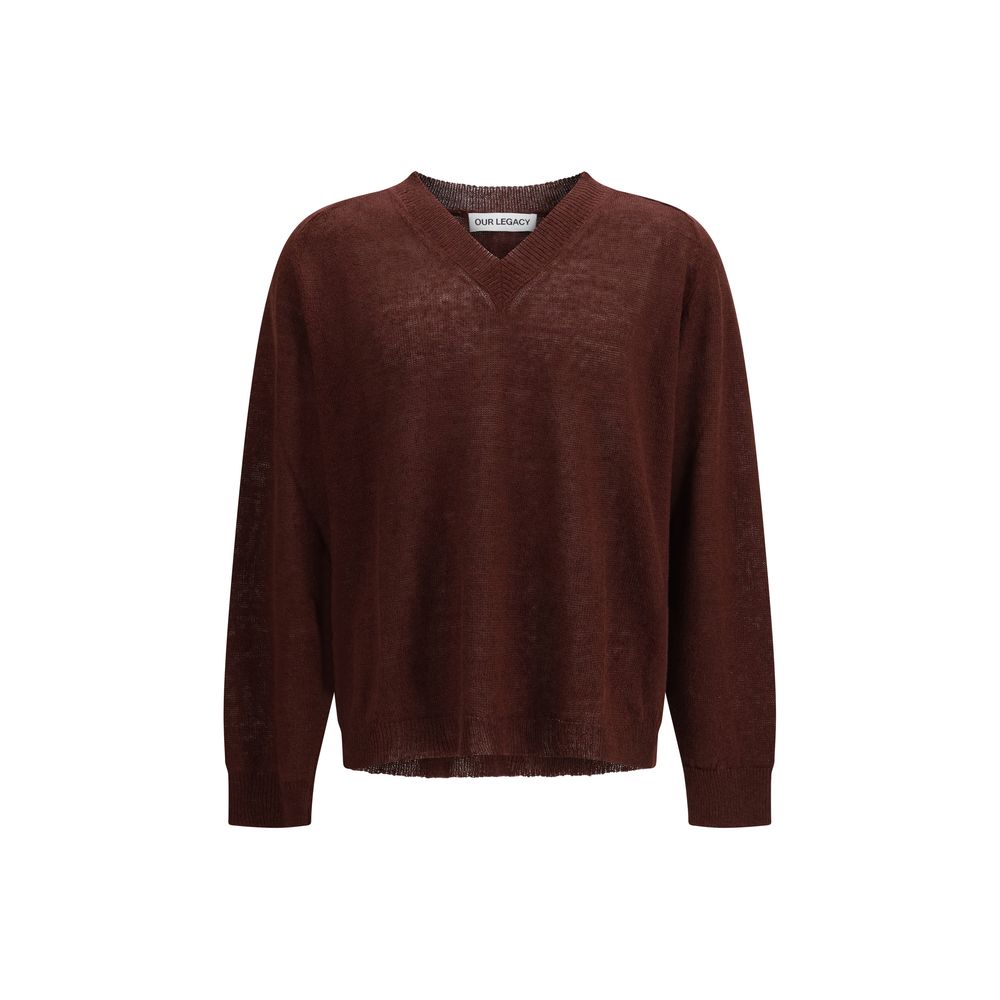 Our Legacy Bordeaux Linen Men's Sweatshirt