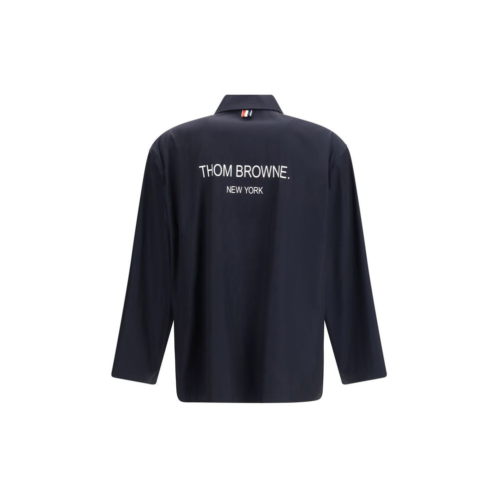 Thom Browne Blue Polyester Full-Length Men's Jacket