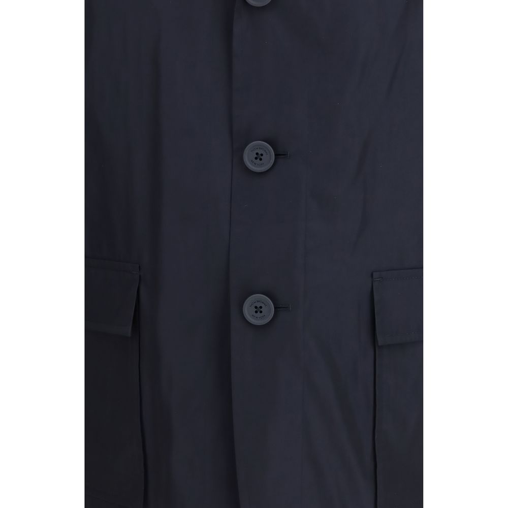 Thom Browne Blue Polyester Full-Length Men's Jacket