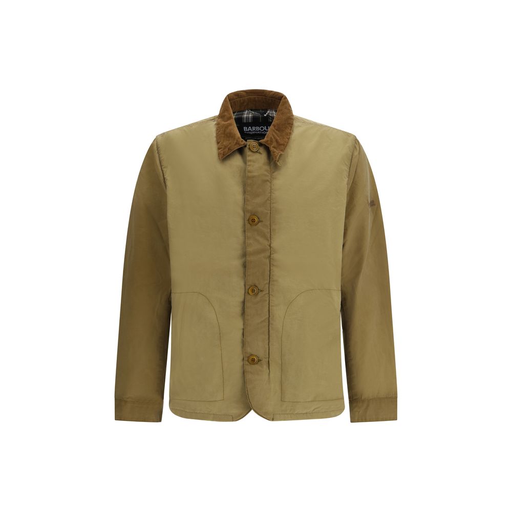 Barbour International Beige Cotton Men's Coat