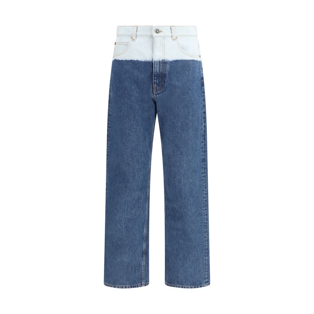 Marni Blue Cotton Straight-Leg Men's Jeans