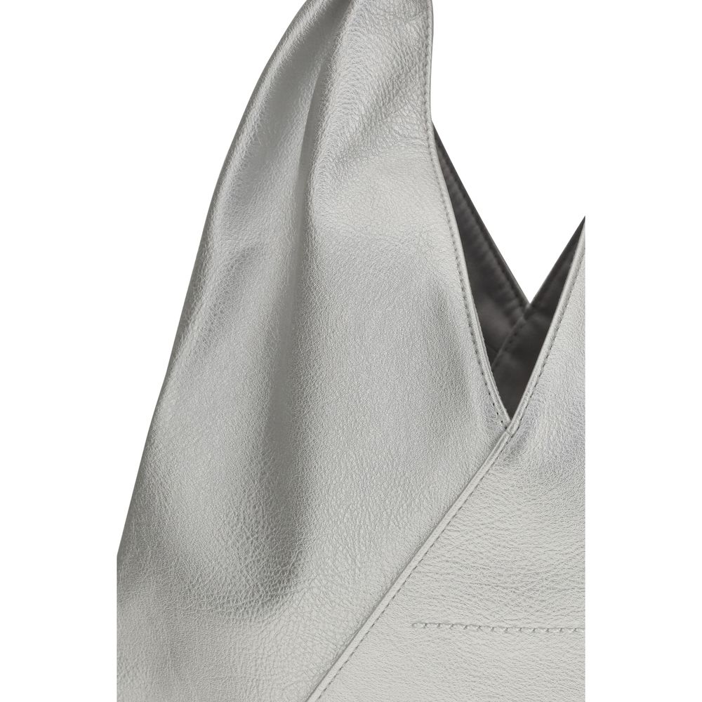 MM6 Silver Polyethylene Women's Handbag