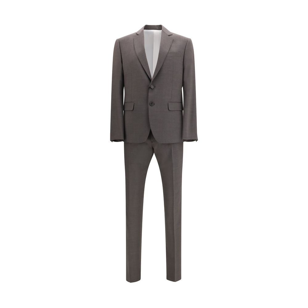 Dsquared² Gray Fleece Wool Two-Piece Men's Suit