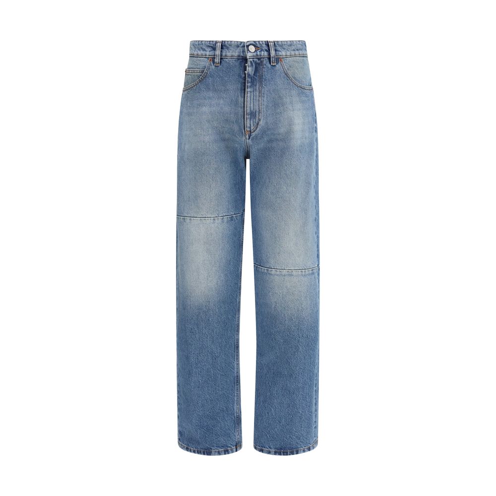 MM6 Blue Cotton Jeans Men's Denim