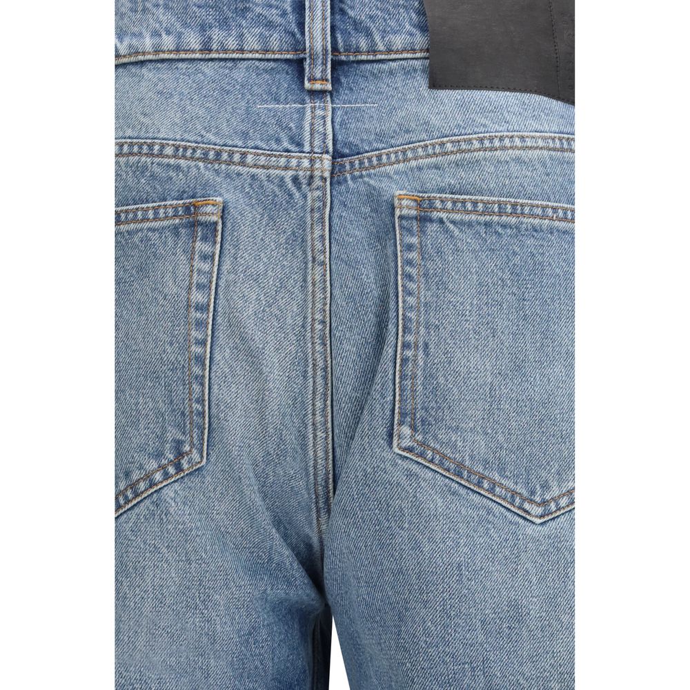 MM6 Blue Cotton Jeans Men's Denim