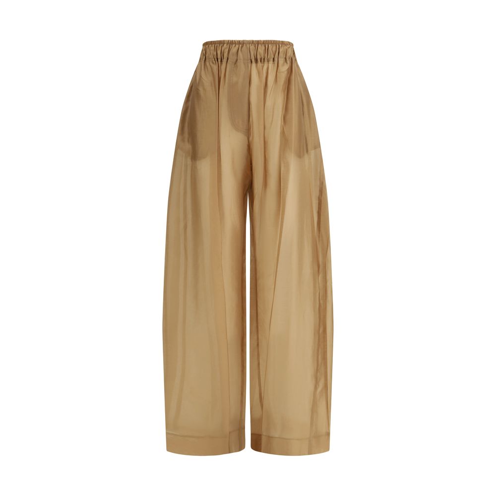 The Latest Beige Lyocell Casual Women's Pants