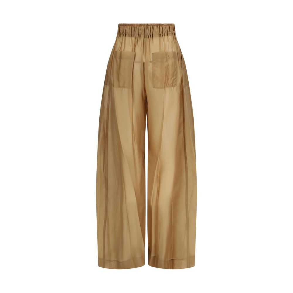 The Latest Beige Lyocell Casual Women's Pants