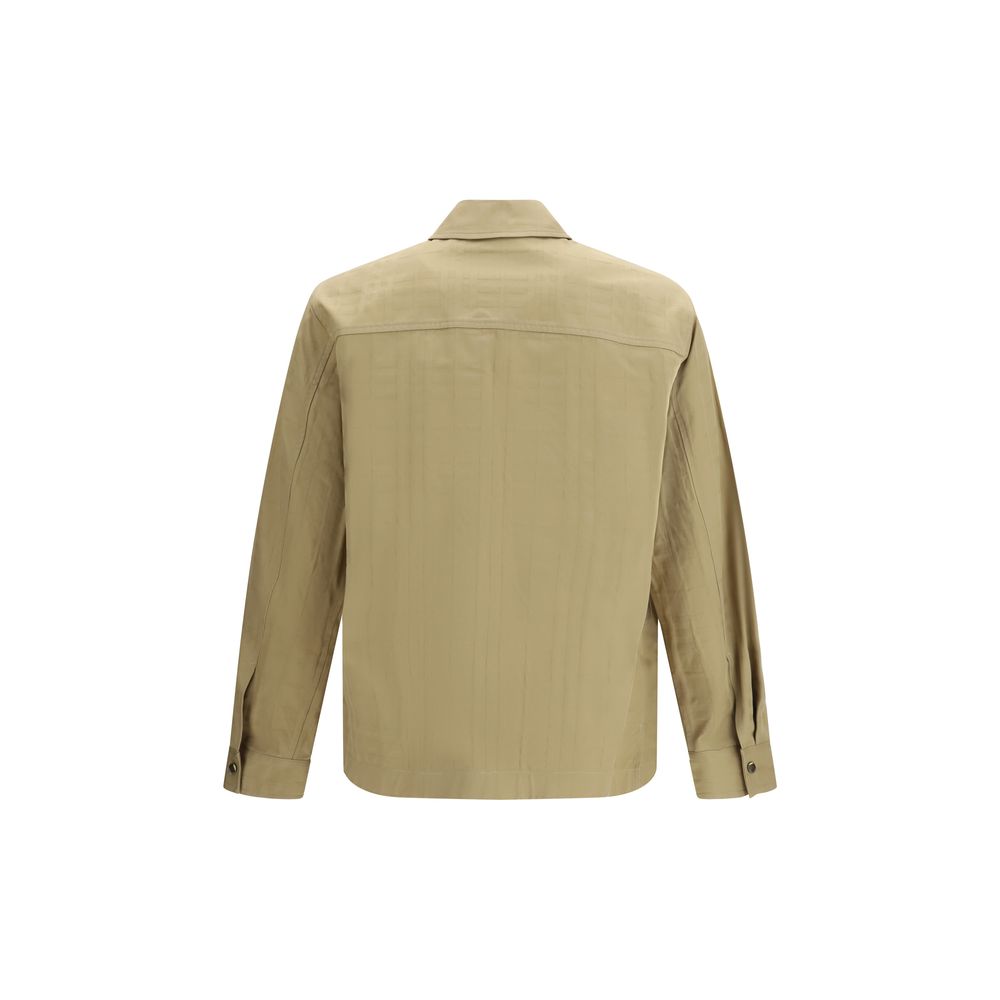 Burberry Beige Cotton Men's Coat