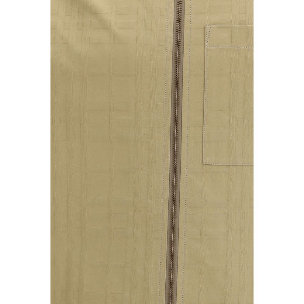 Burberry Beige Cotton Men's Coat
