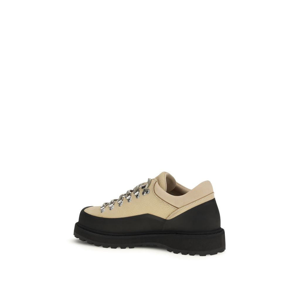 Diemme Beige Calf Leather Bos Taurus Lace-Up Men's Boots