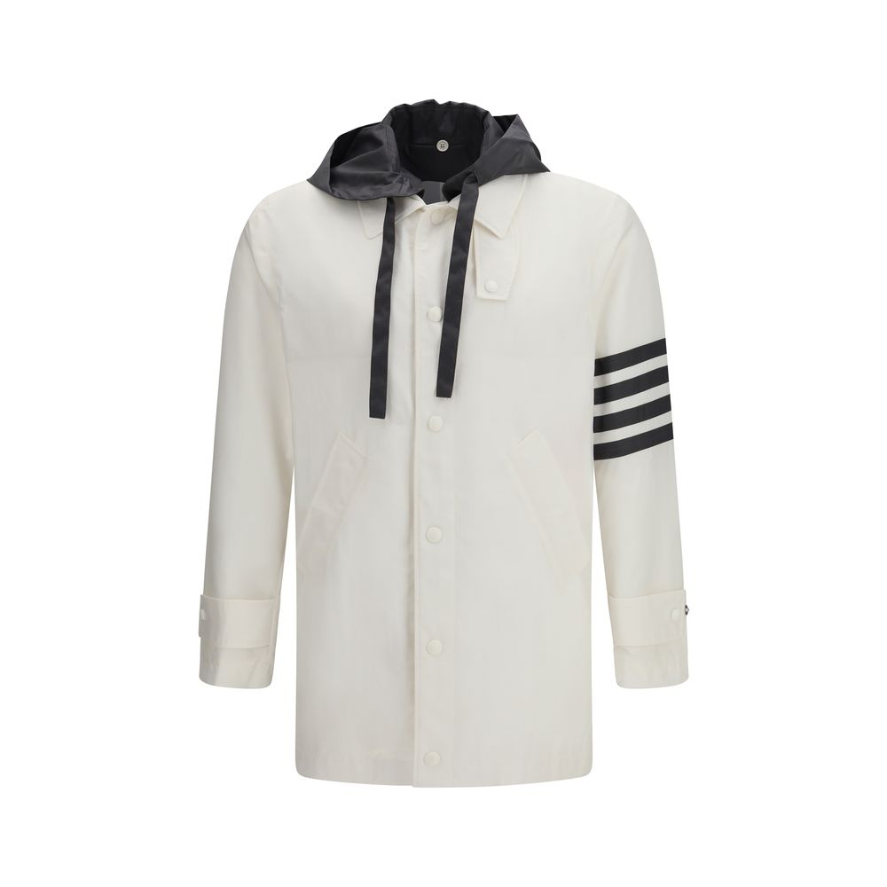 Thom Browne White Polyamide Men's Sweatshirt