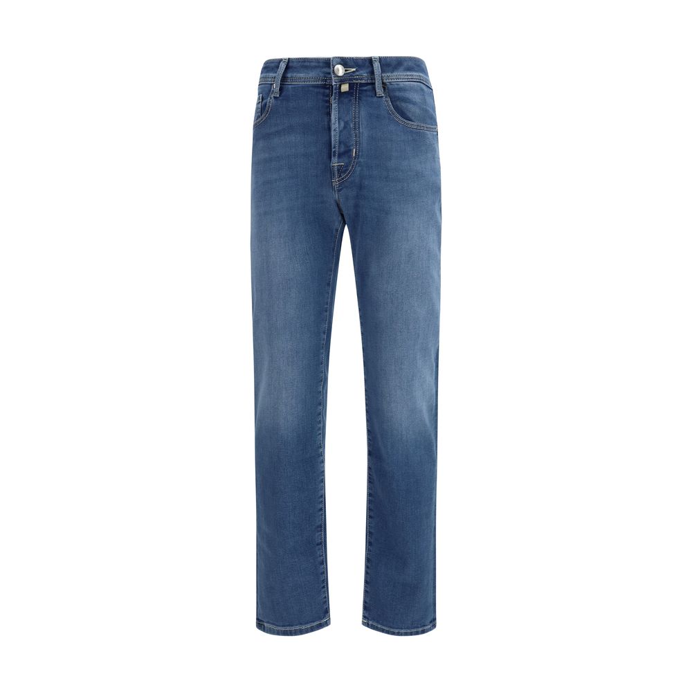 Jacob Cohen Blue Cotton Slim Fit Men's Jeans