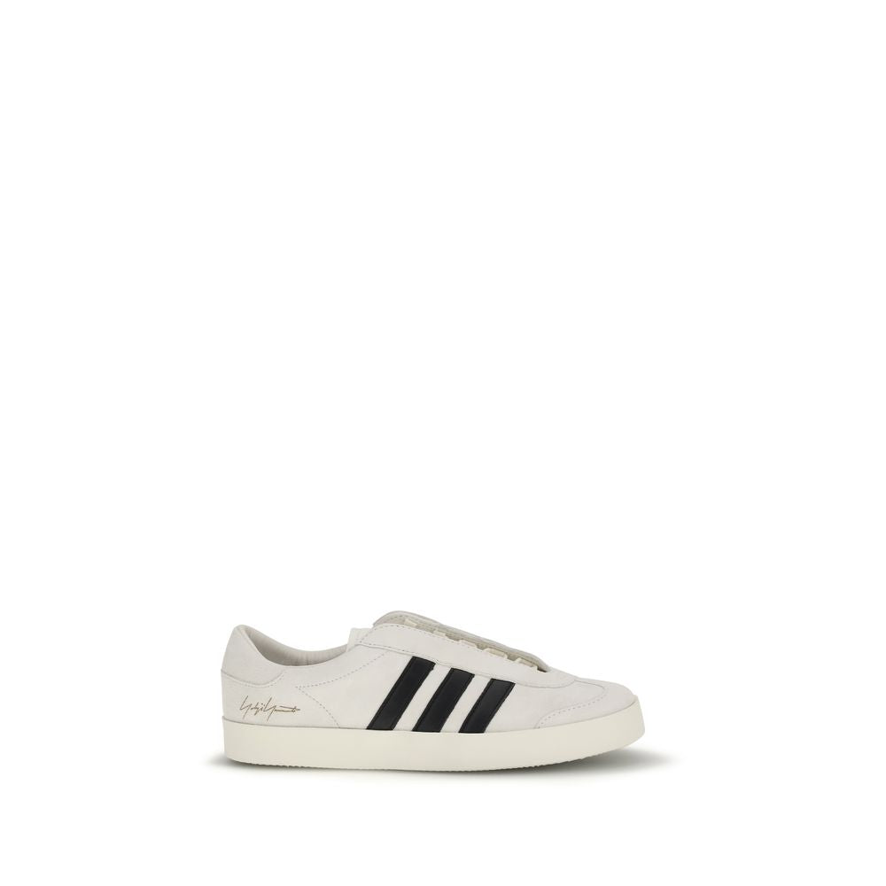 Y-3 Beige Calf Leather Bos Taurus Low Top Men's Sneakers