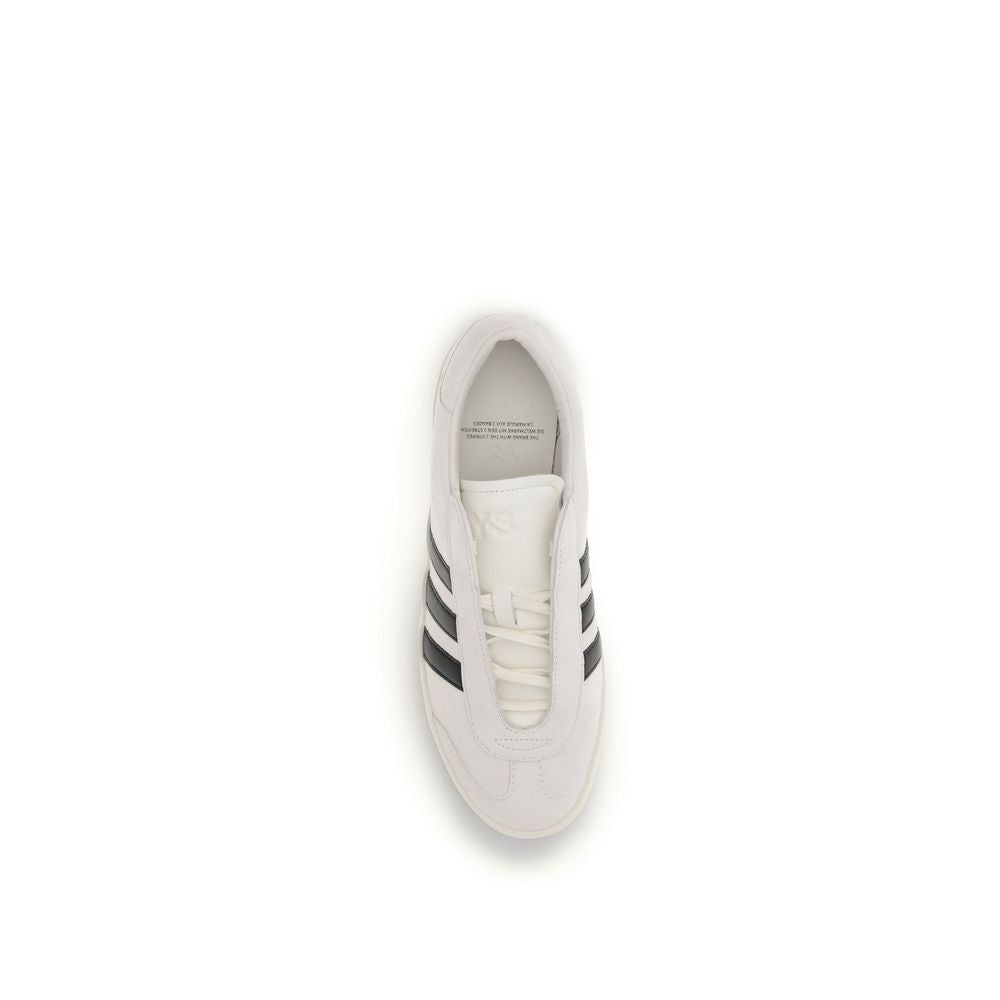 Y-3 Beige Calf Leather Bos Taurus Low Top Men's Sneakers