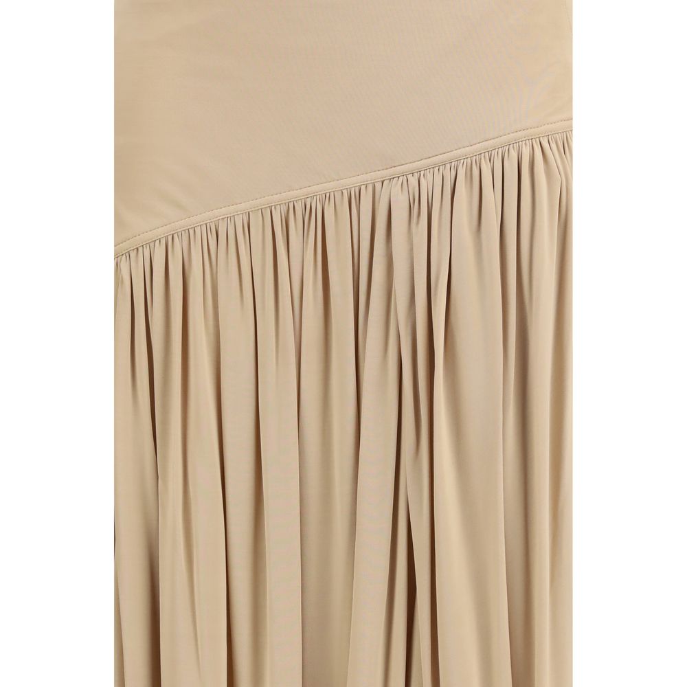 Ferragamo Beige Viscose Long Women's Skirt