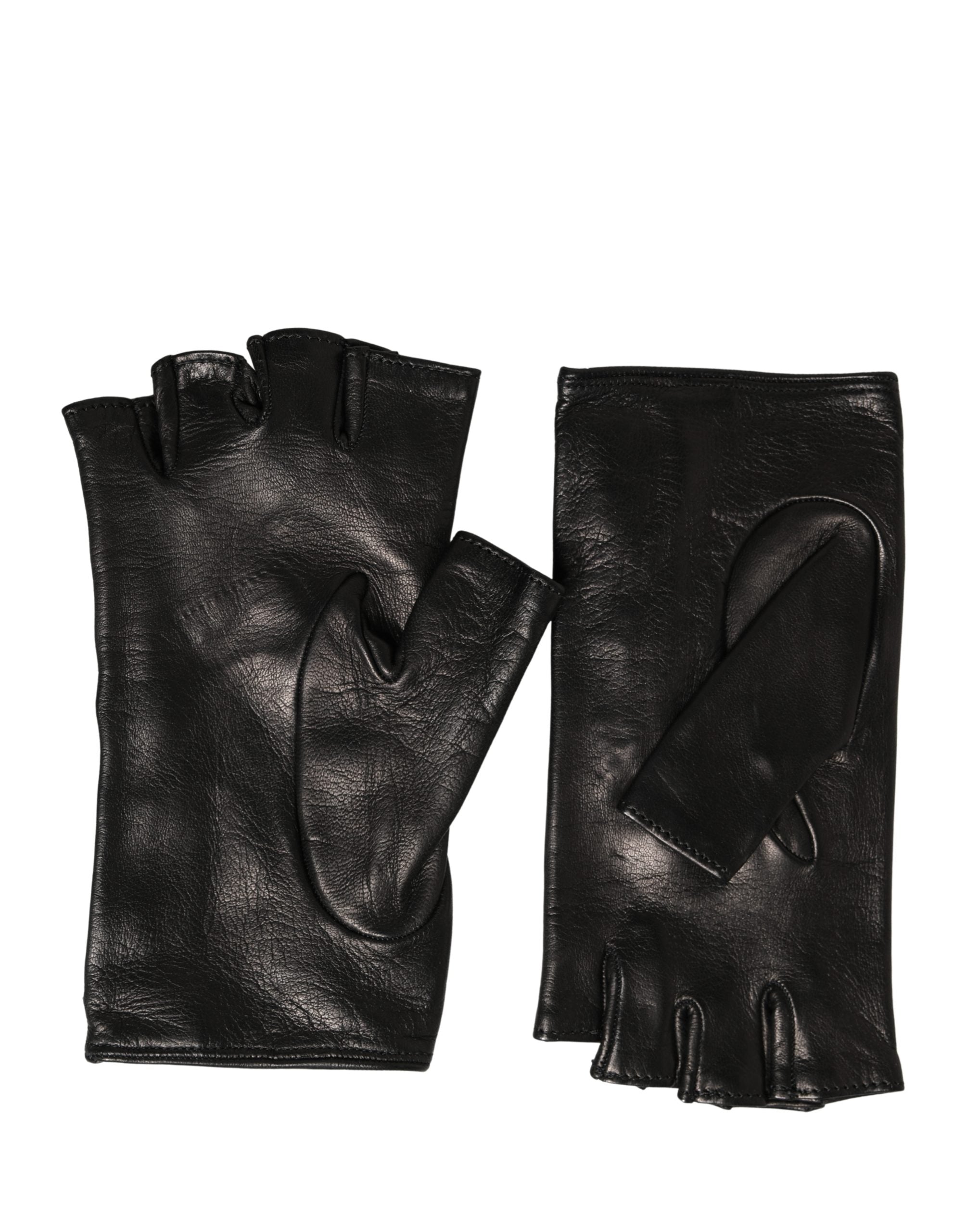 Dolce & Gabbana Women Black Embellished Wrist Length Mitten Women's Gloves