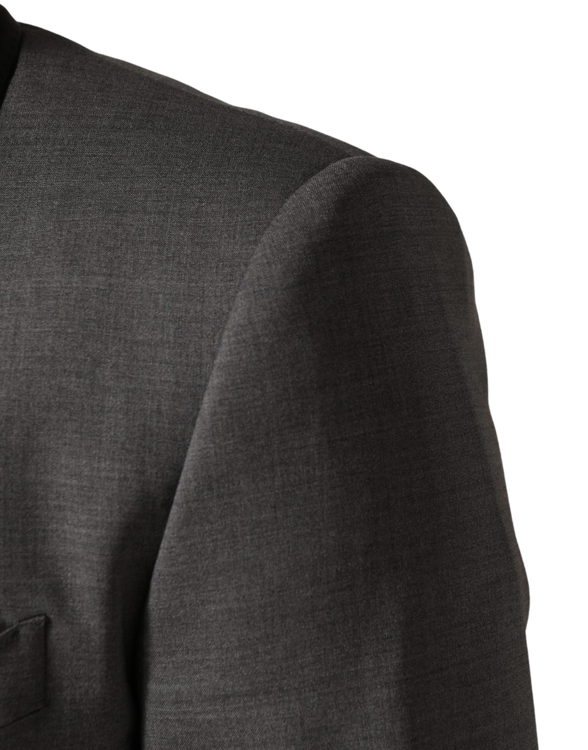 Dolce & Gabbana Gray Wool Single Breasted 1 Button 3PC Men's Suit