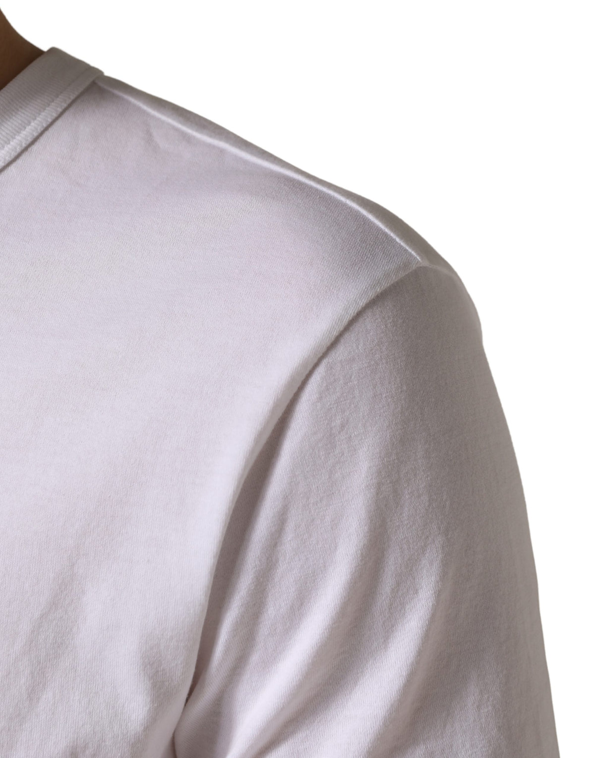 Dolce & Gabbana White DG Cherries Cotton Crew Neck Men's T-shirt