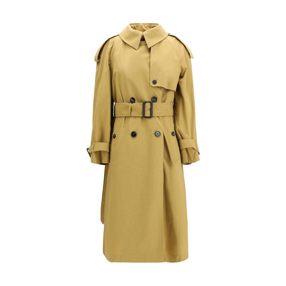 Burberry Beige Polyester Trench Women's Coat