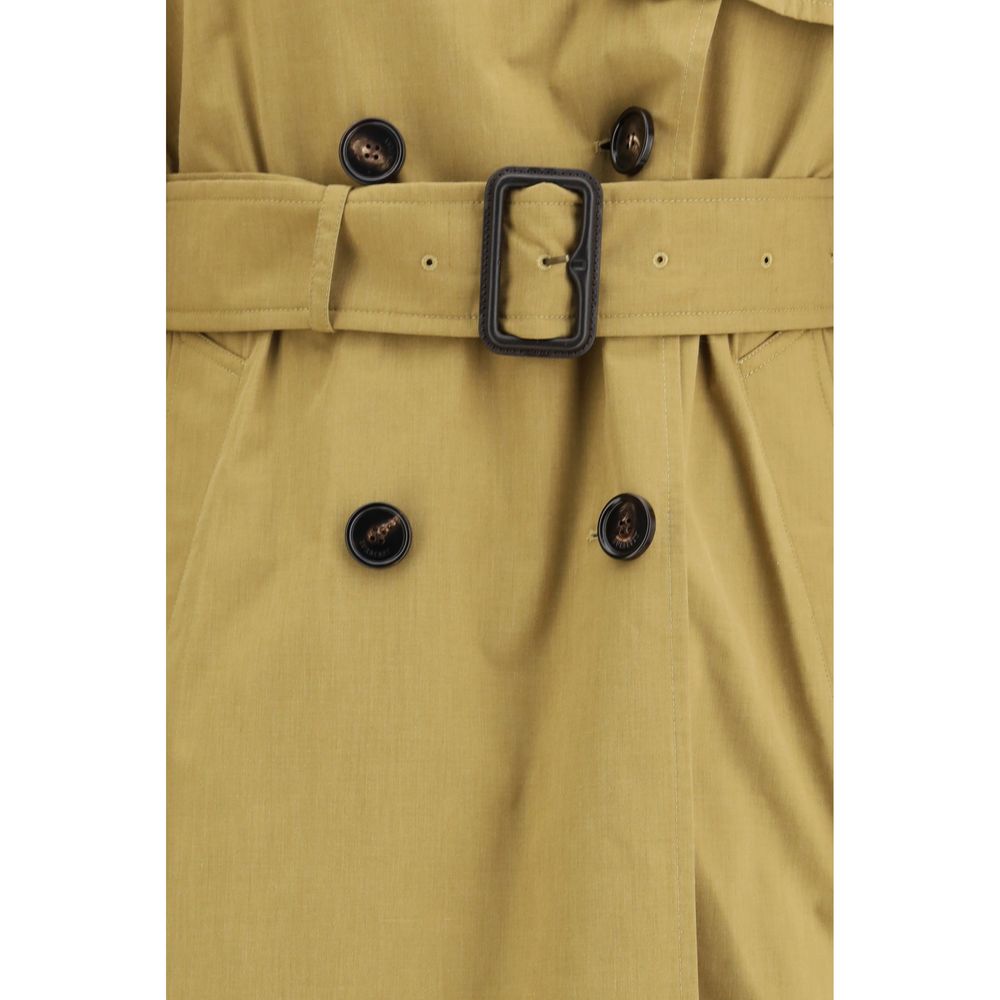 Burberry Beige Polyester Trench Women's Coat