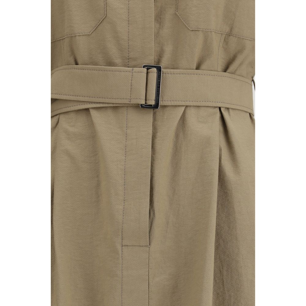 Brunello Cucinelli Beige Cotton Casual Women's Dress