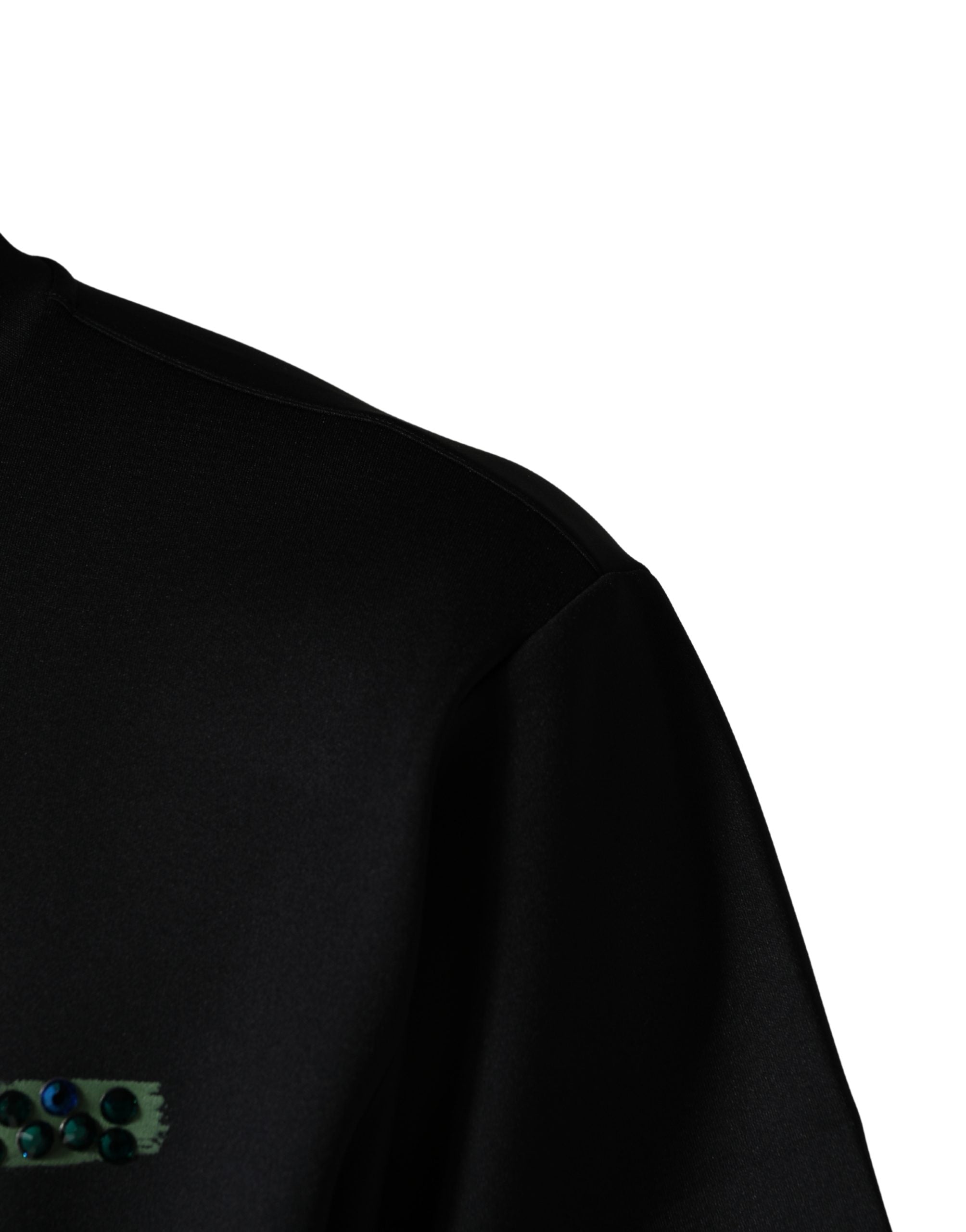 Dolce & Gabbana Black Have Fun Embellished Crew Neck Men's T-shirt