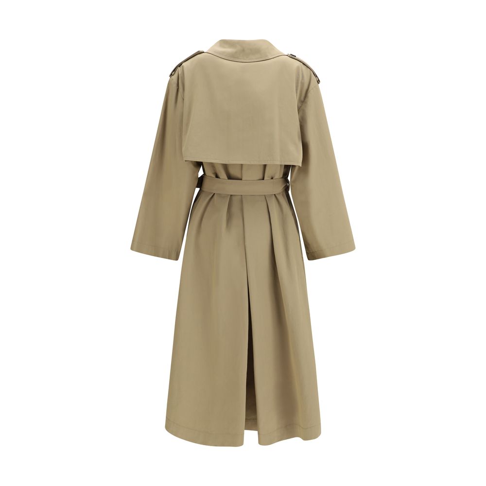 Max Mara Beige Cotton Trench Women's Coat