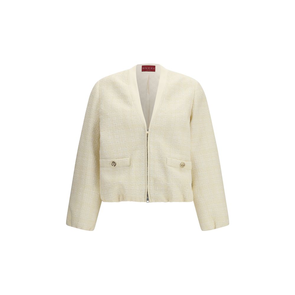 Gucci Beige Cotton Women's Bomber