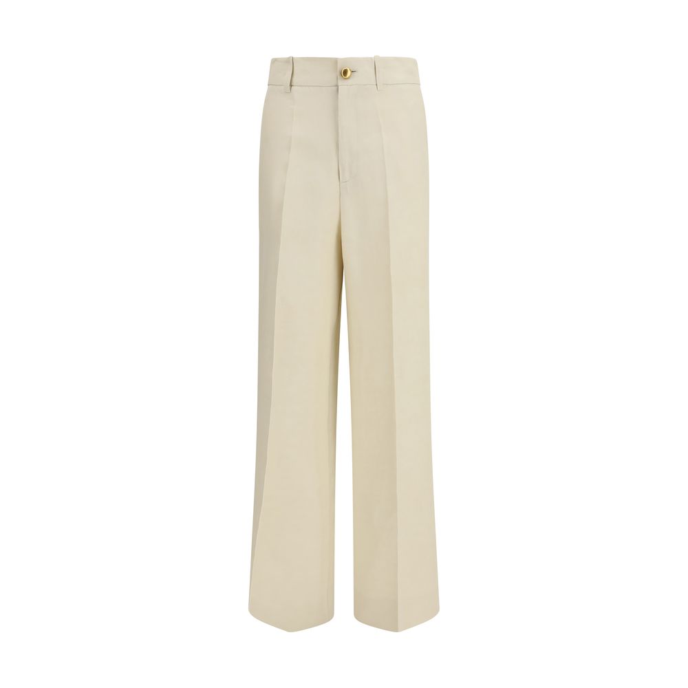 P.A.R.O.S.H. Beige Viscose Casual Women's Pants