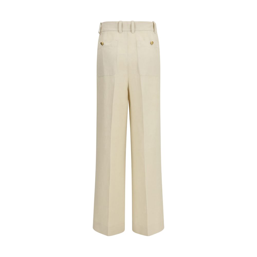 P.A.R.O.S.H. Beige Viscose Casual Women's Pants