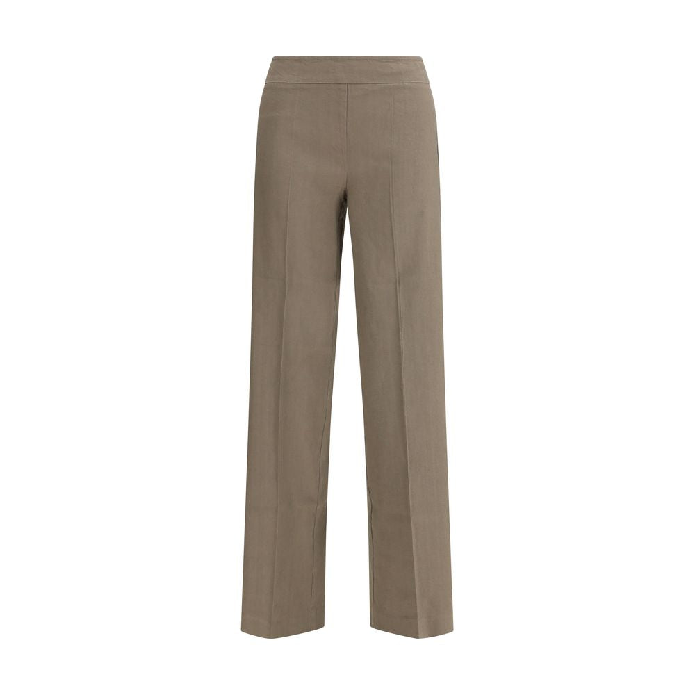 Avenue Montaigne Beige Linen Casual Women's Pants