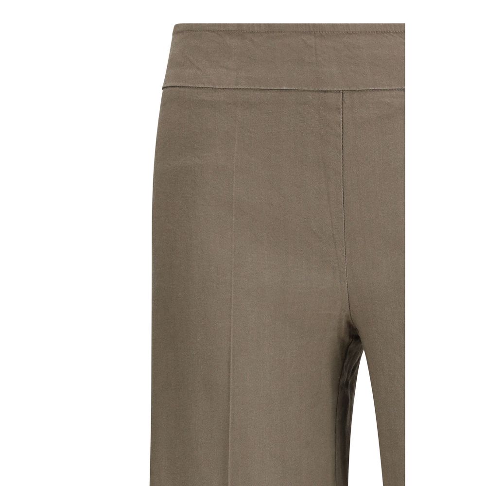 Avenue Montaigne Beige Linen Casual Women's Pants