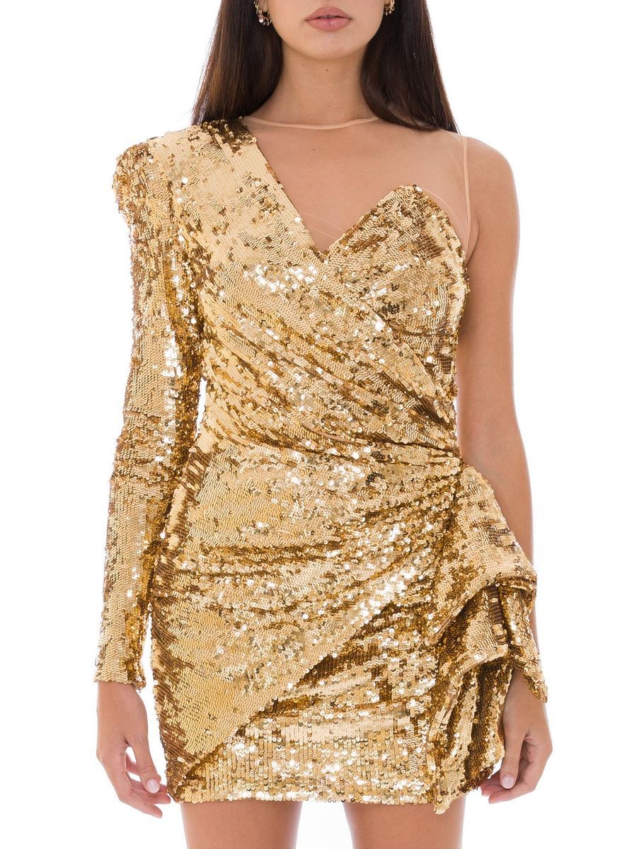 Elisabetta Franchi Bicolor Polyamide Short Women's Dress