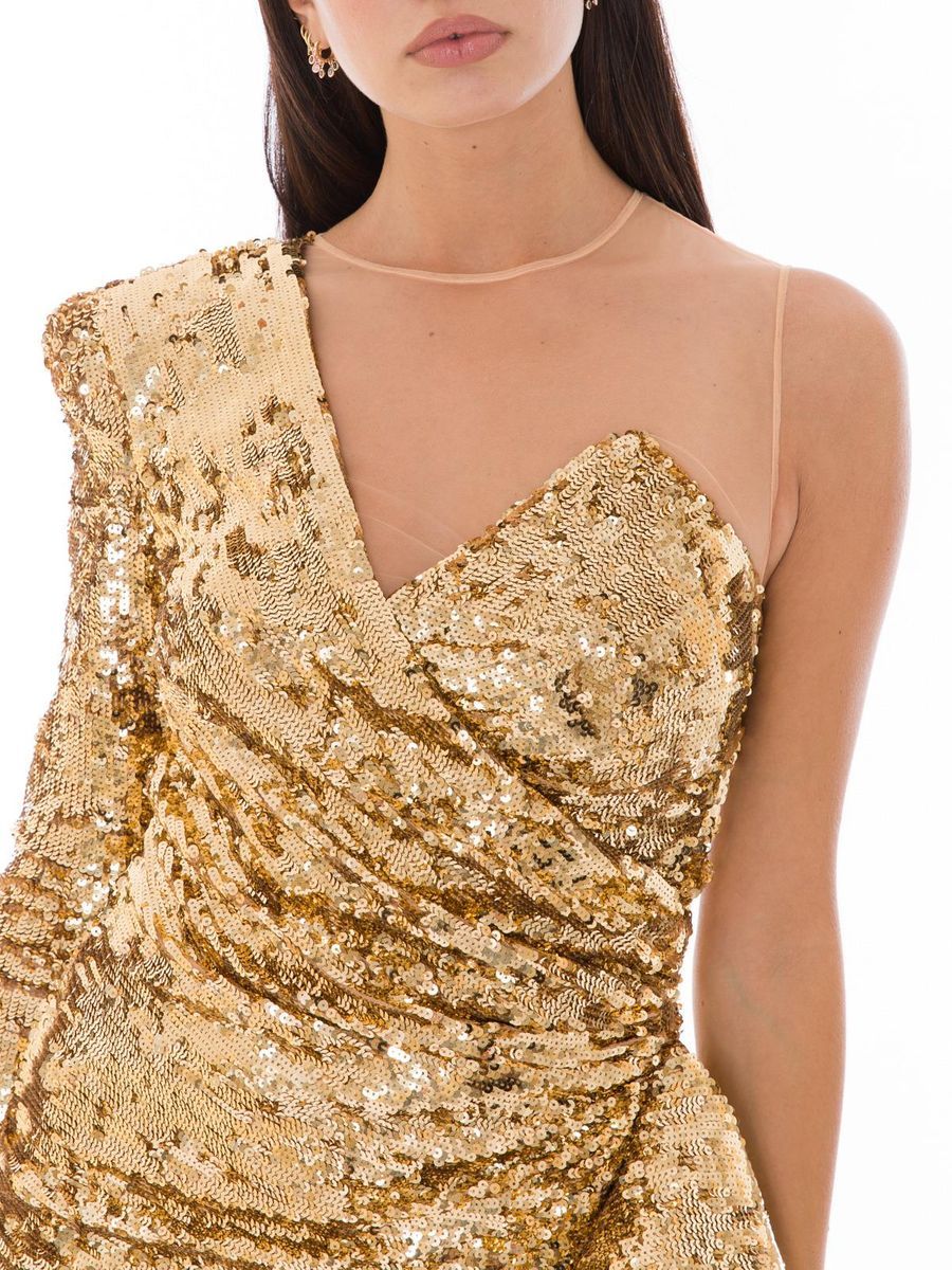 Elisabetta Franchi Bicolor Polyamide Short Women's Dress