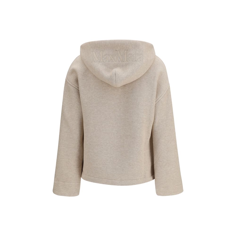 Max Mara Pure Beige Cotton Women's Sweatshirt