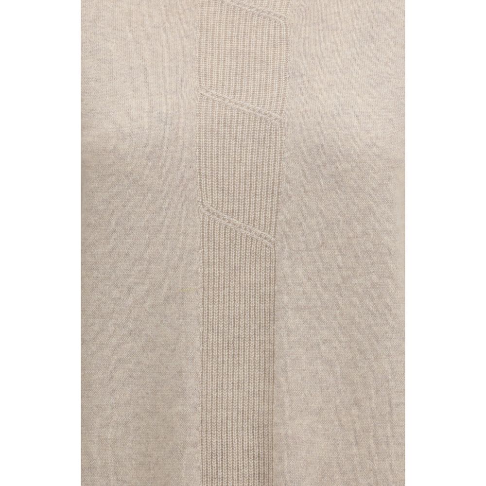 Max Mara Pure Beige Cashmere Women's Sweater