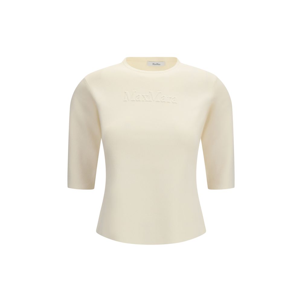 Max Mara Pure Beige Viscose Women's T-Shirt