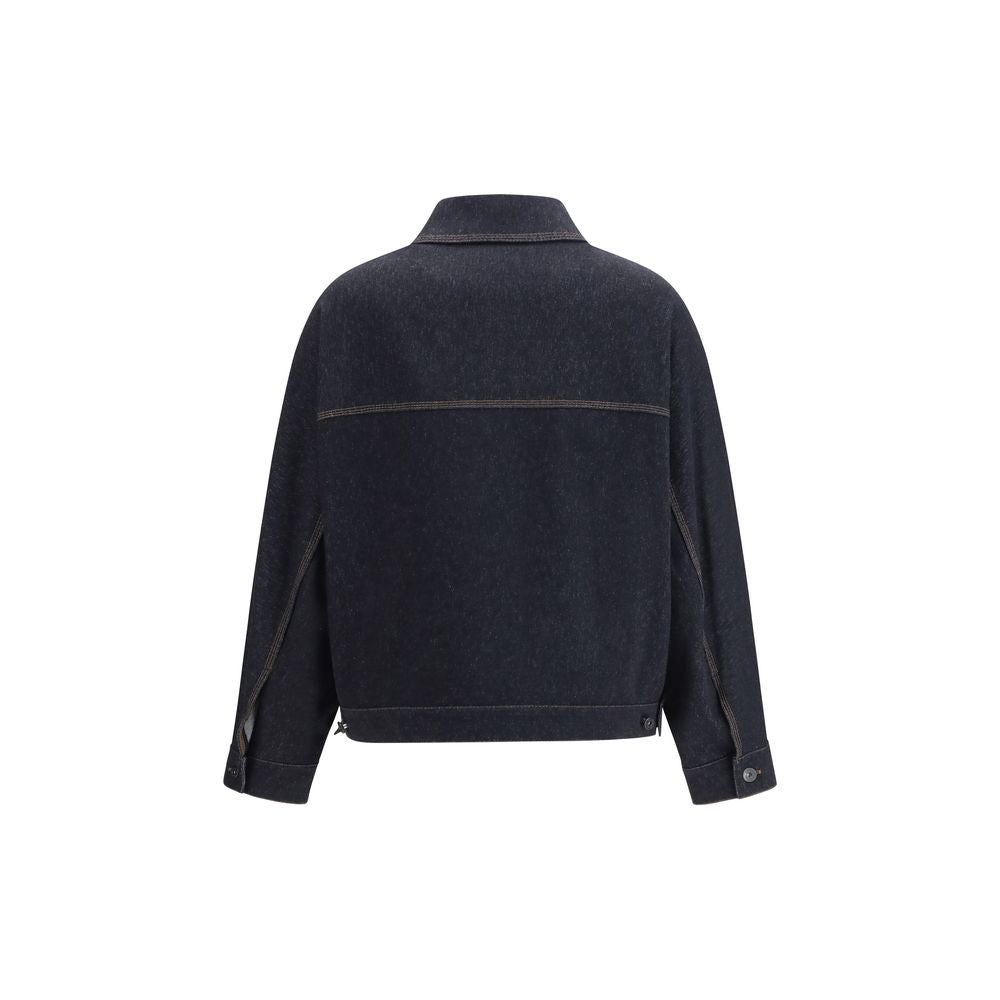 Max Mara Pure Blue Cotton Denim Women's Jacket