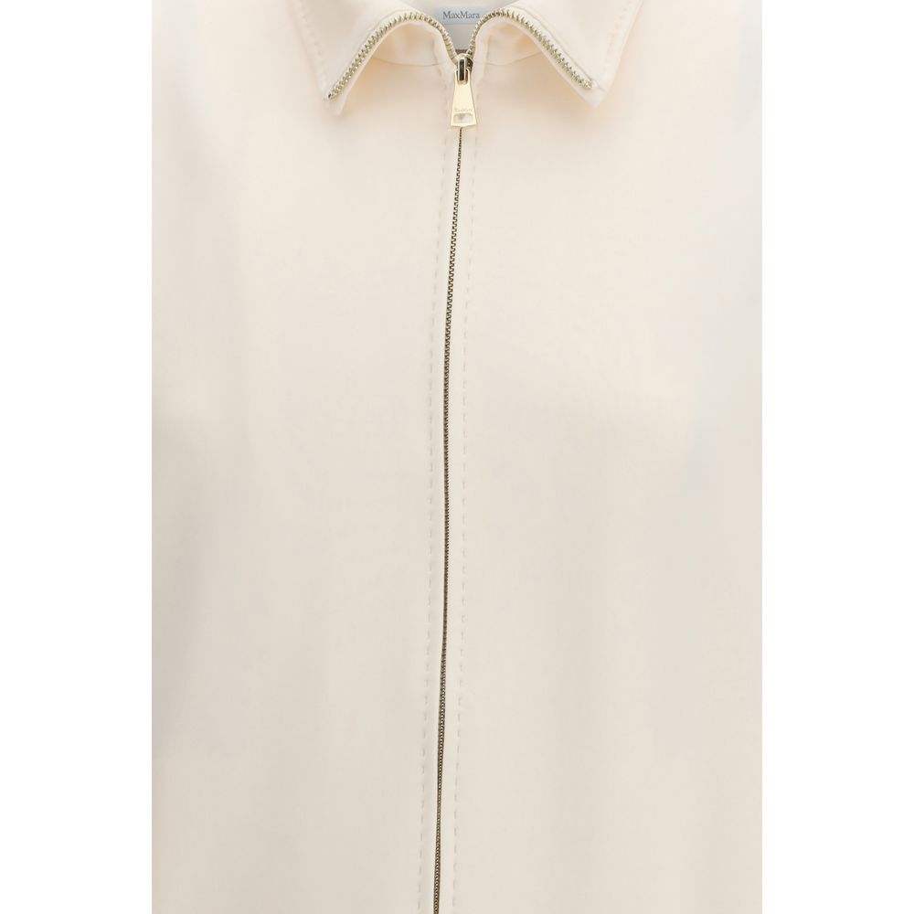 Max Mara Pure Beige Polyamide Shell Women's Jacket