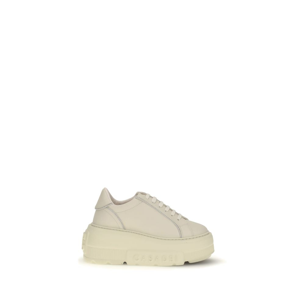 Casadei White Rubber Chunky Women's Sneakers
