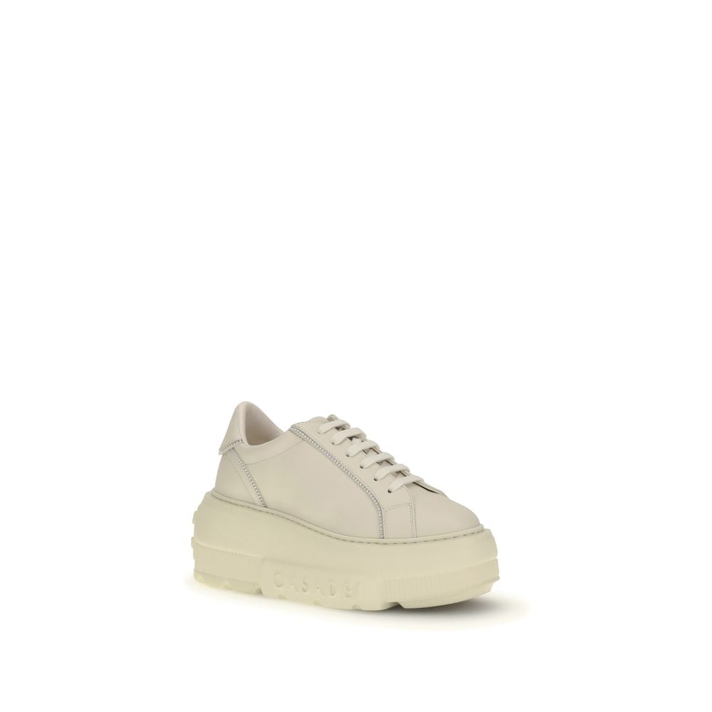 Casadei White Rubber Chunky Women's Sneakers