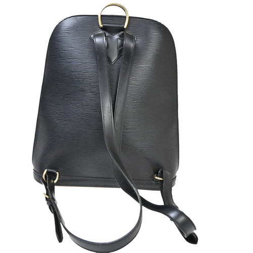 Louis Vuitton Gobelins Black Leather Backpack Bag (Pre-Owned)