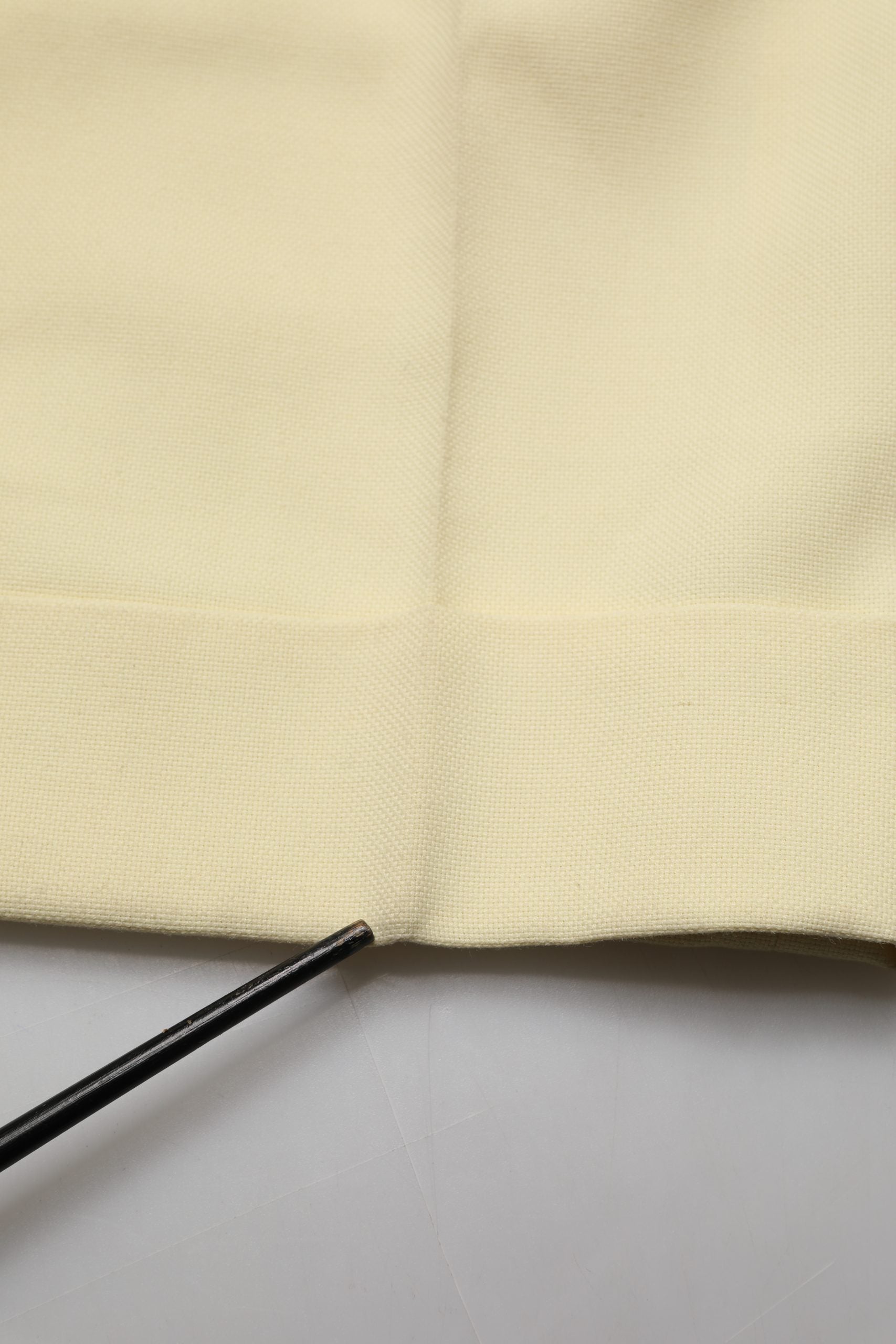 Ganni Yellow High Waisted Straight Pleated Trouser Women's Pants (Pre-Owned)