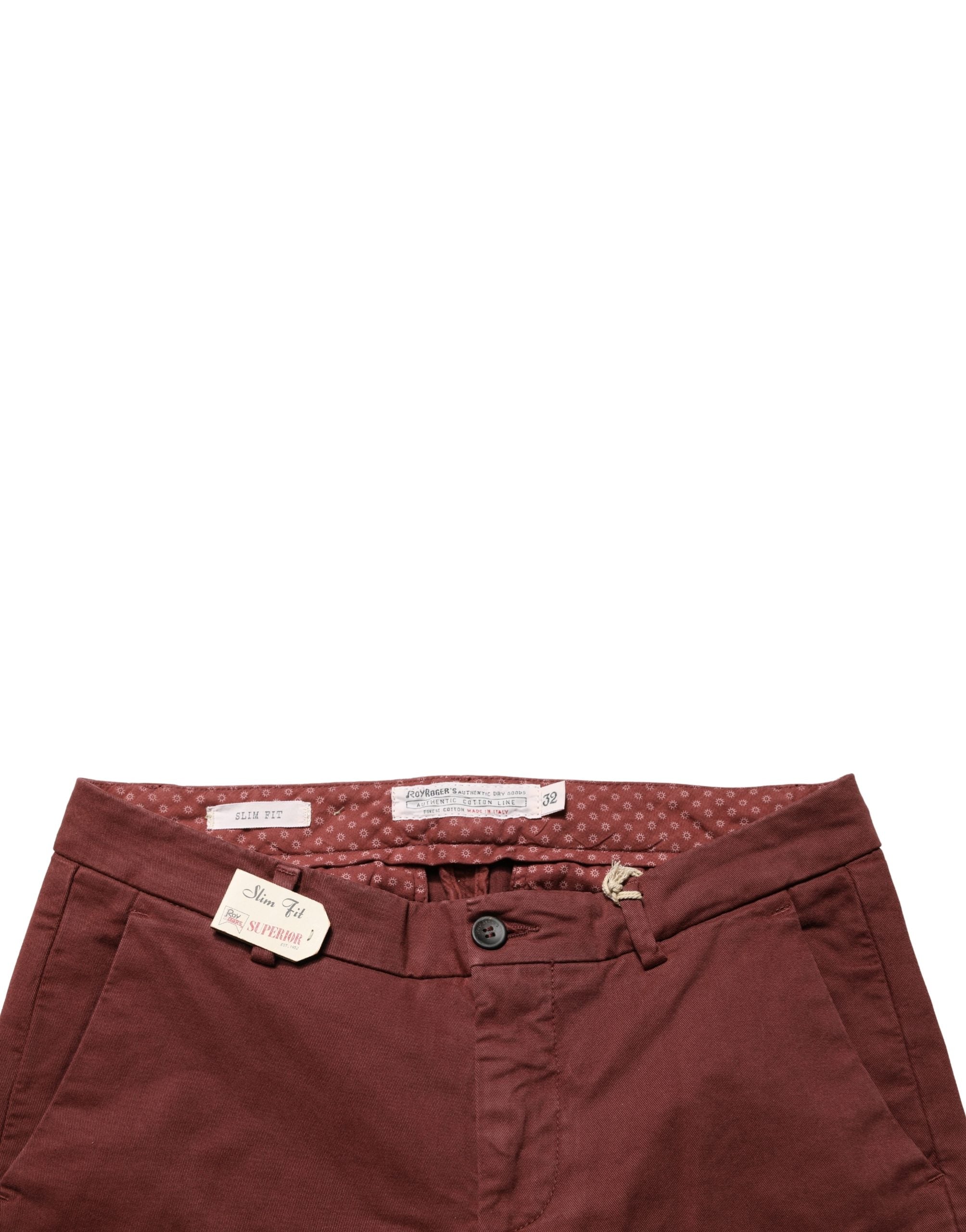 Roy Roger's Maroon Mid Waisted Slim Fit Denim Trouser Women's Jeans (Pre-Owned)