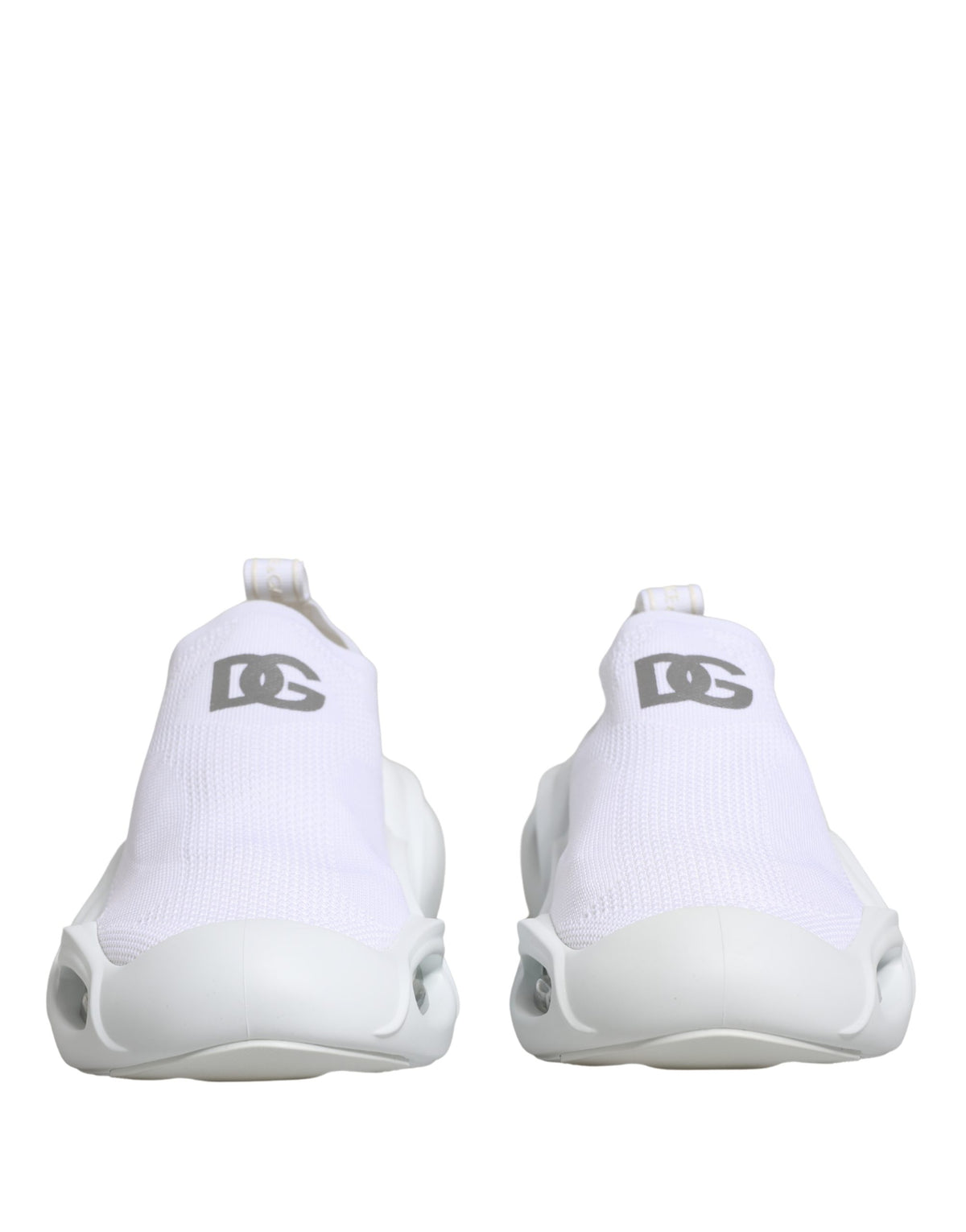 Dolce & Gabbana White Slip On Wave Low Top Sneakers Women's Shoes