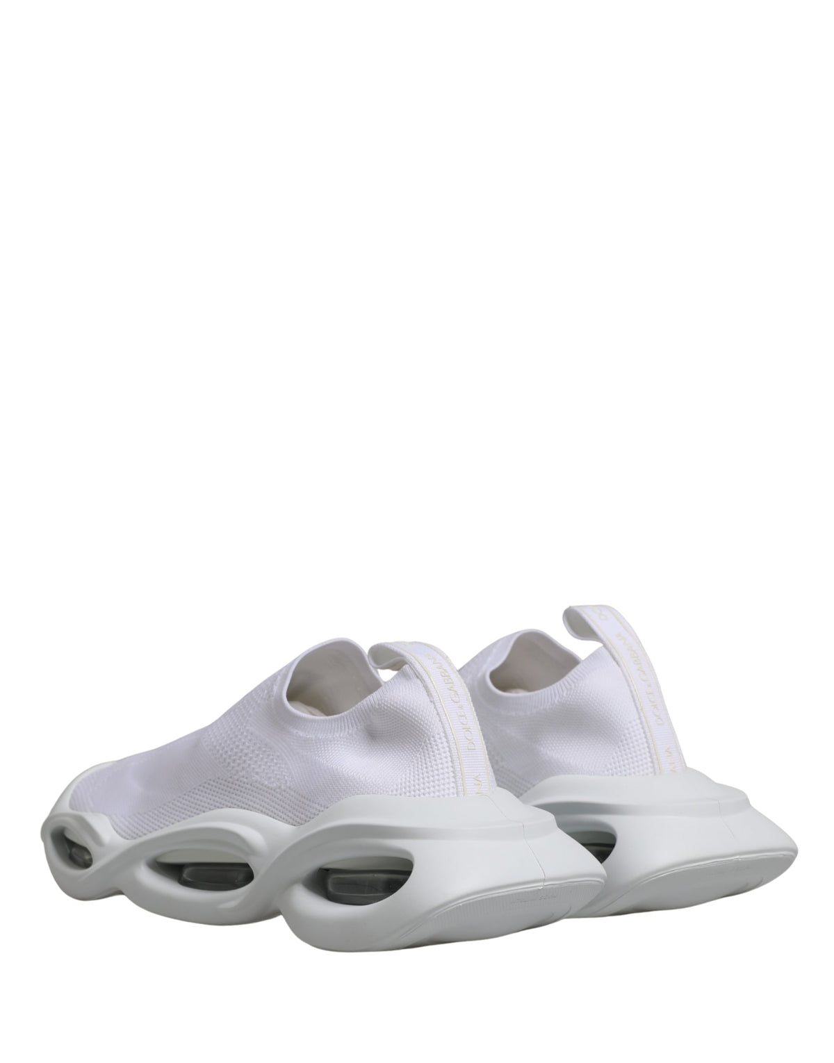 Dolce & Gabbana White Slip On Wave Low Top Sneakers Women's Shoes